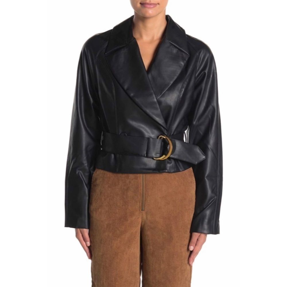 NEW REVOLVE TULAROSA ‘Joan’ Faux Leather Jacket